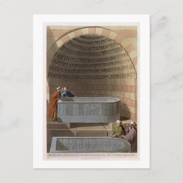 An Ancient Sarcophagus of Basaltes, called the Lov Postcard (Front)