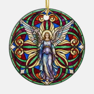 An Angel in Heaven Memorial Angel Lily Ceramic Ornament