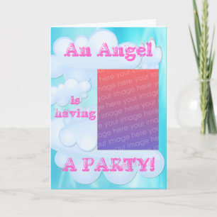 An Angel is Having a Party Invitation