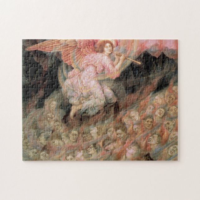 An Angel Piping to the Souls in Hell Jigsaw Puzzle (Horizontal)