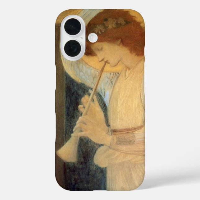 An Angel Playing a Flageolet By Burne Jones Case-Mate iPhone Case (Back)
