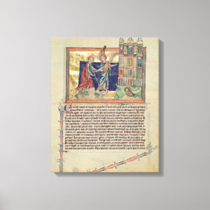 An angel showing the New Jerusalem Canvas Print