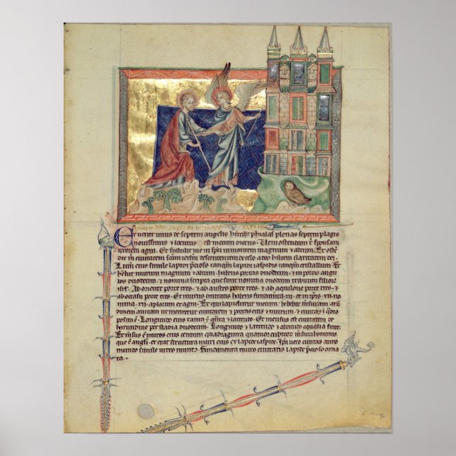 An angel showing the New Jerusalem Poster (Front)