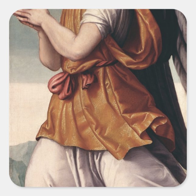 An Angel Square Sticker (Front)