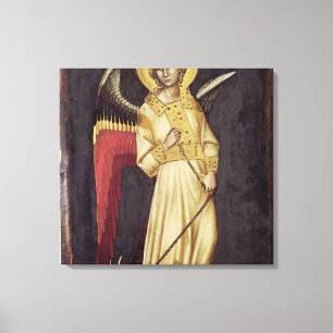 An Angel with a Demon on a Chain Canvas Print