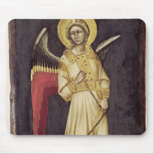An Angel with a Demon on a Chain Mouse Pad