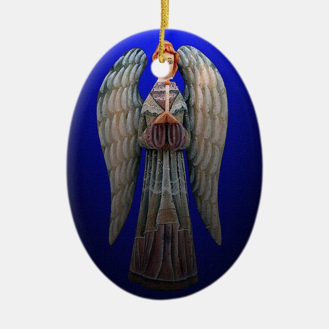An Angel's Guiding Light Christmas Ornament (Front)