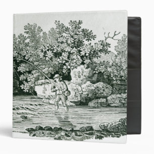 An Angler in a River Pool, from 'British Binder