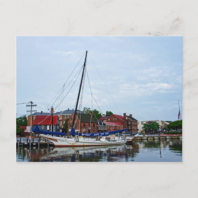 An Annapolis Sailboat Postcard (Front)