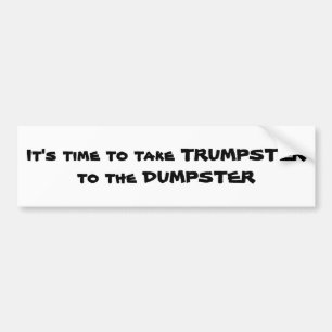 An anti trump bumper sticker
