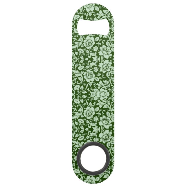 An antique floral damask bar key (Front)