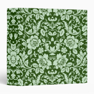 An antique floral damask binder