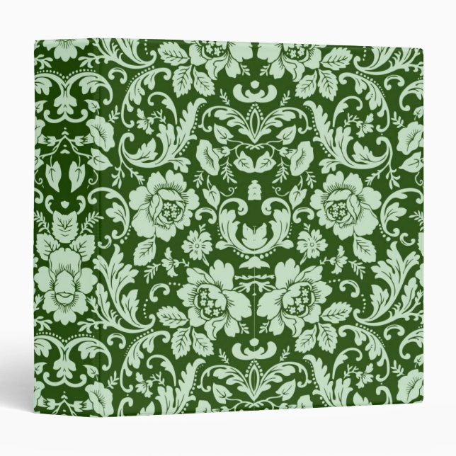 An antique floral damask binder (Front/Spine)