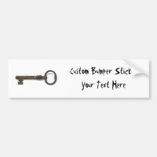 An Antique Key Bumper Sticker