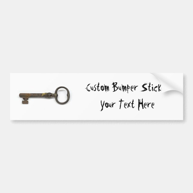 An Antique Key Bumper Sticker (Front)