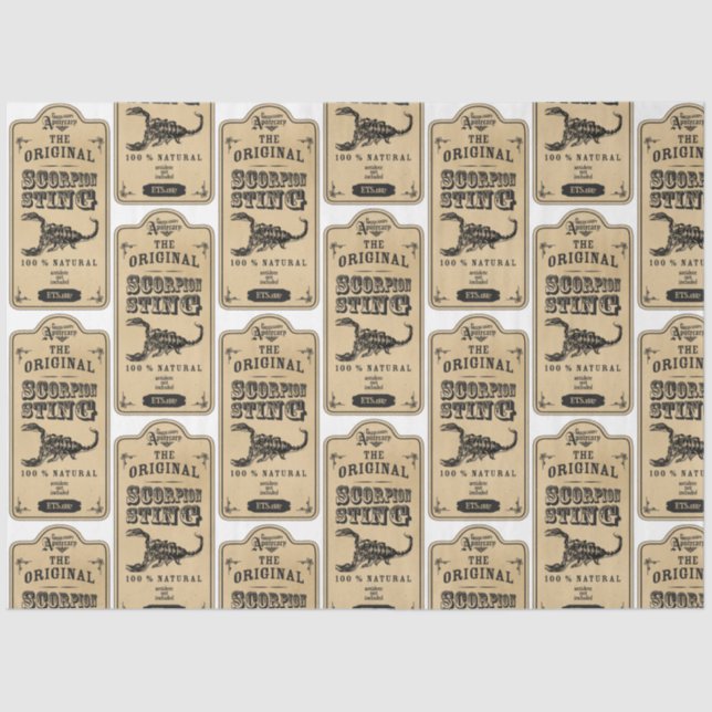 An Apothecary and Potion Label Series Design 34 Tissue Paper (Front)