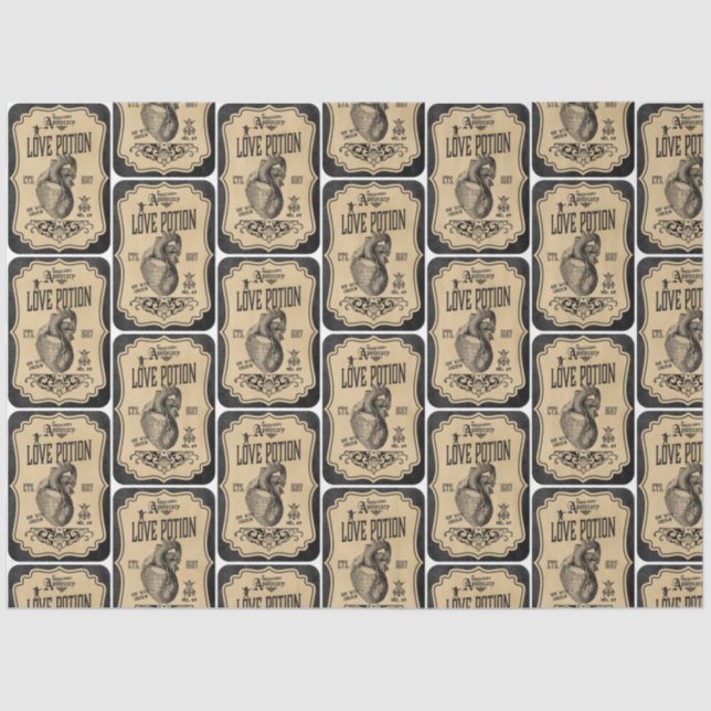 An Apothecary and Potion Label Series Design 5 Tissue Paper (Front)