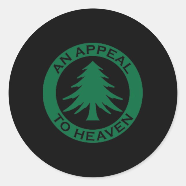 An Appeal To Heaven Flag Ne Tree Flag Roundel New  Classic Round Sticker (Front)