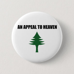 An Appeal to Heaven Flag,the Pine Tree Flag 2 Inch Round Button