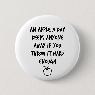 An Apple A Day 2 Inch Round Button
