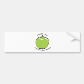 An apple a day... bumper sticker