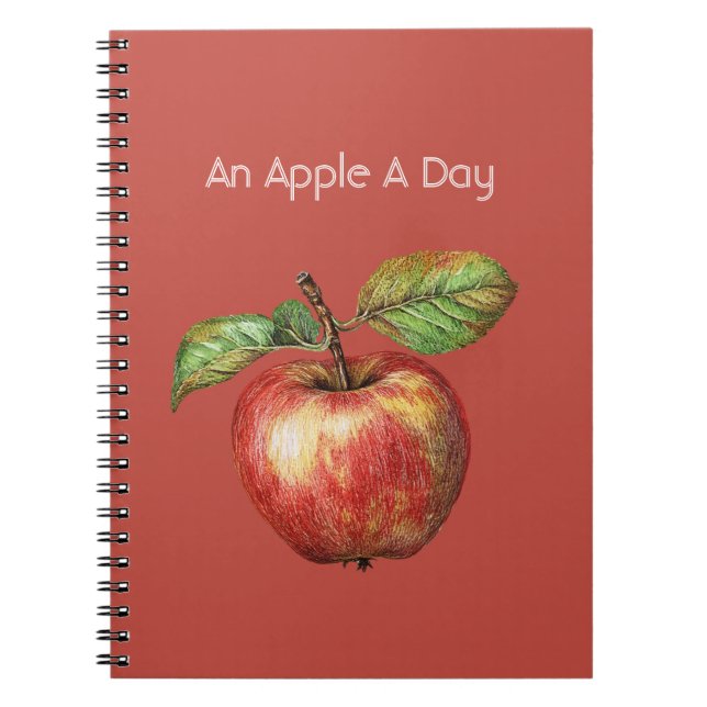 An Apple A Day Fruit Notebook (Front)