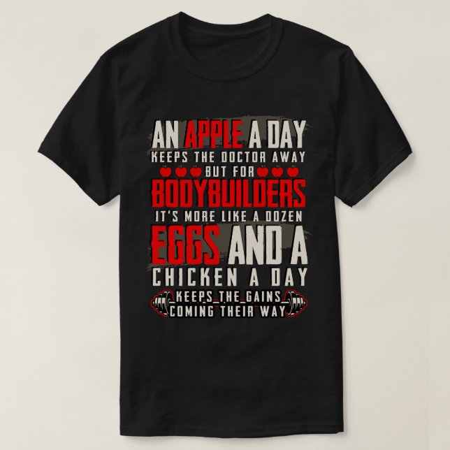 An Apple A Day Keeps The Doctor Away T-Shirt (Design Front)