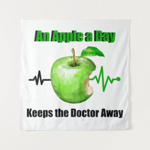 An Apple a Day Keeps the Doctor Away Tapestry