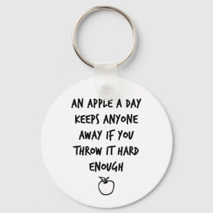 An Apple A Day Keychain