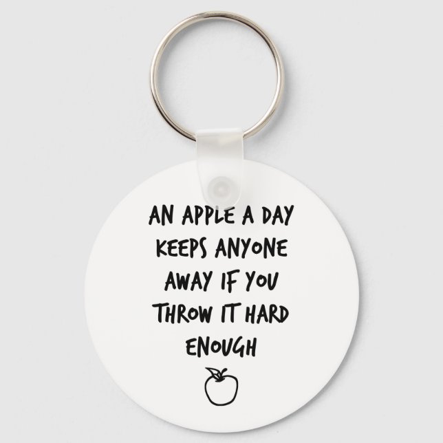 An Apple A Day Keychain (Front)