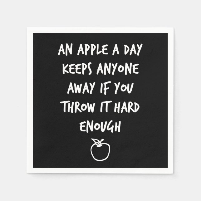 An Apple A Day Napkin (Front)
