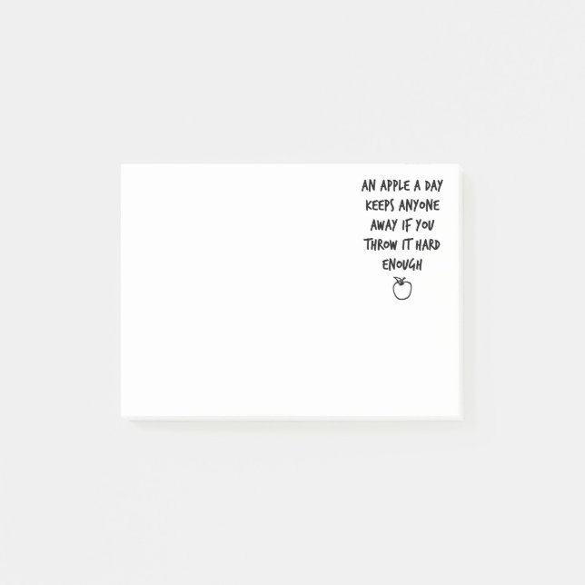 An Apple A Day Post-it Notes (Front)
