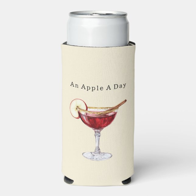 An Apple A Day   Seltzer Can Cooler (Seltzer Front)
