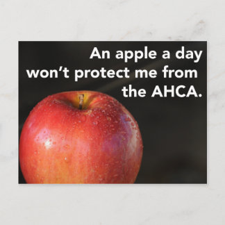An apple a day to stop the AHCA! Healthcare Postcard