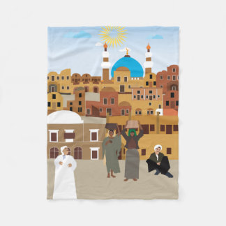 An Arab village Fleece Blanket