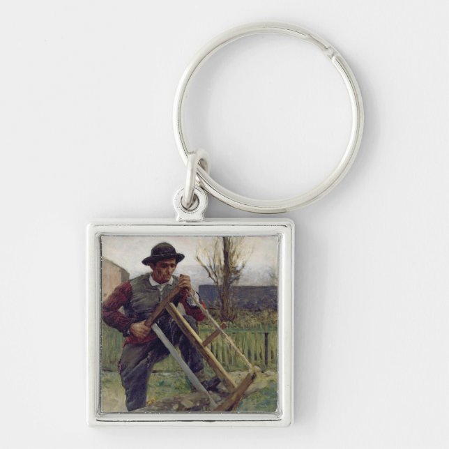 An Aragonese Woodcutter, 1876 Keychain (Front)