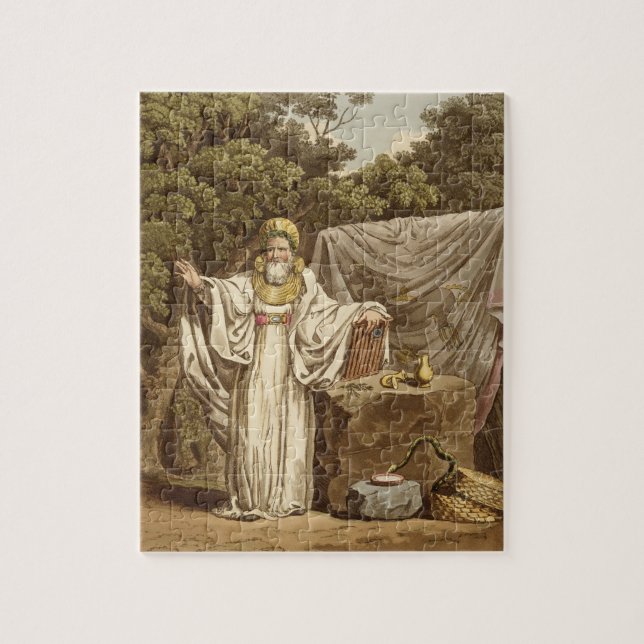 An Arch Druid in his Judicial Habit, engraved by R Jigsaw Puzzle (Vertical)