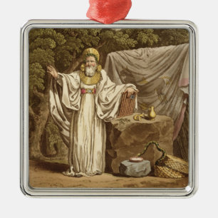 An Arch Druid in his Judicial Habit, engraved by R Metal Ornament
