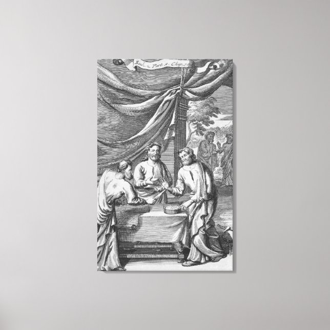 An Argument Between Cartographers, illustration fr Canvas Print (Front)