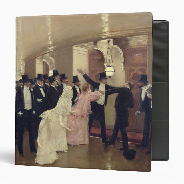 An Argument in the Corridors of the Opera, 1889 Binder (Front/Inside)