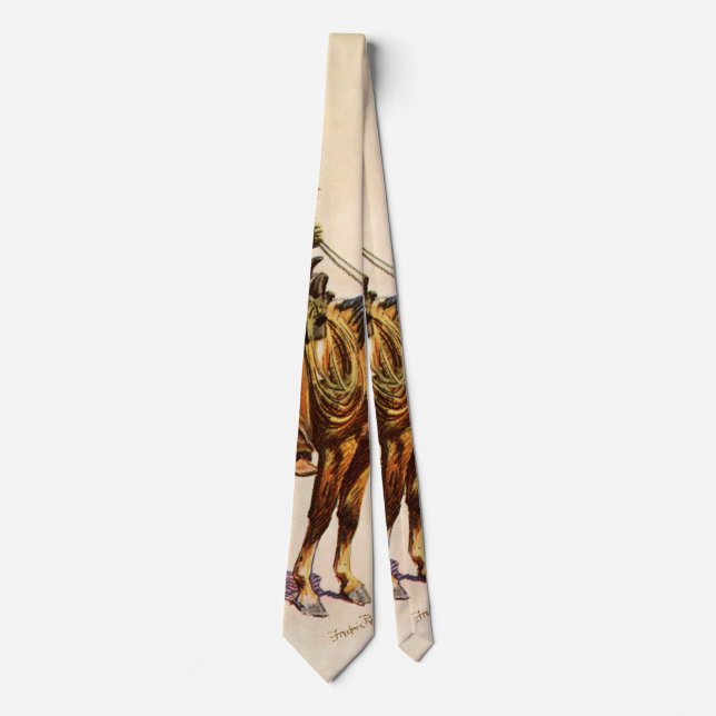 An Arizona Cowboy by Remington, Vintage Western Tie (Front)
