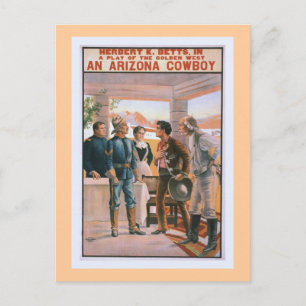 An Arizona Cowboy Vintage Theatre Postcard