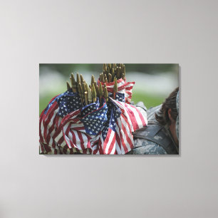 An Army soldier's backpack Canvas Print