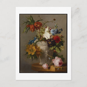 An Arrangement with Flowers, 19th century Postcard