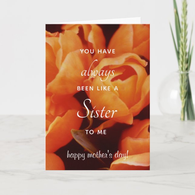 An Array of Orange Tulips, Amsterdam street market Card (Front)