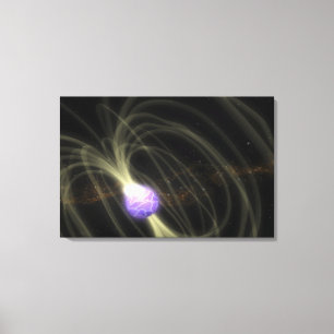 An artist conception of the SGR 1806-20 magneta Canvas Print