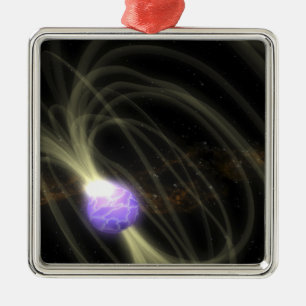 An artist conception of the SGR 1806-20 magneta Metal Ornament