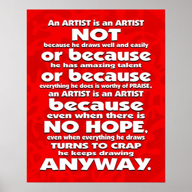 An Artist is... Poster (Front)