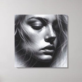 An Artistic Interplay of Light and Dark Canvas Print