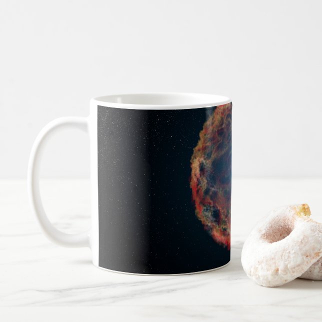 An Artist's Impression Of Supernova 1993j. Coffee Mug (With Donut)